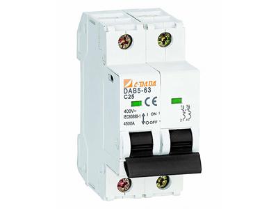 DAB5-63 4.5KA 2P miniature circuit breaker 