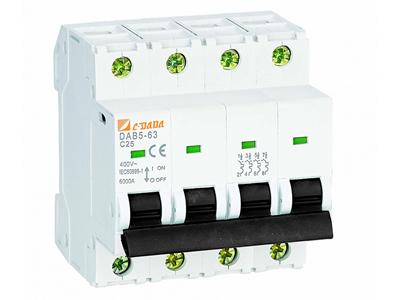 DAB5-63 4.5KA 4P miniature circuit breaker