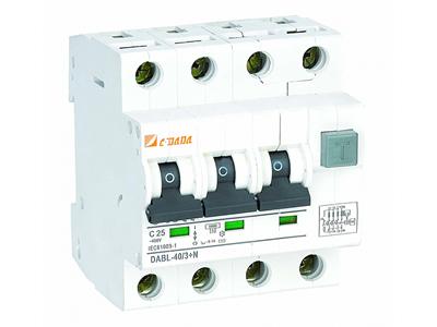 Electromagnetic type DABL-40 3P+N/4P RCBO Circuit Breaker 