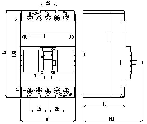 DAM3-100 MCCB Molded Case Circuit Breaker