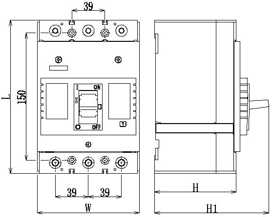 DAM3-400 MCCB Molded Case Circuit Breaker